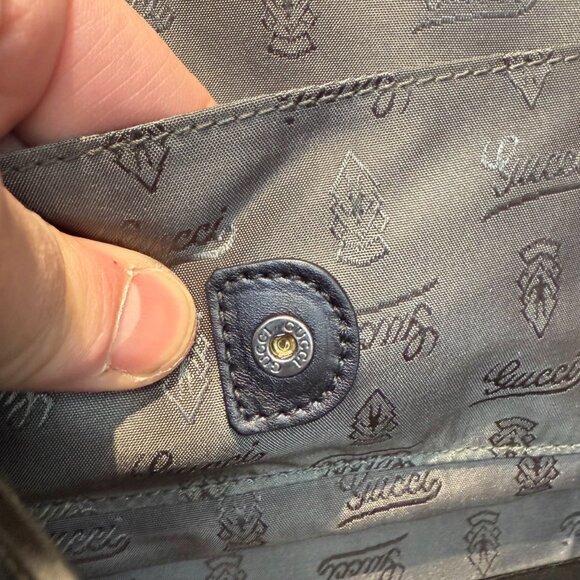 Gucci Black Leather Guccissima GG Embossed Trunk Suitcase - Picture 16 of 16